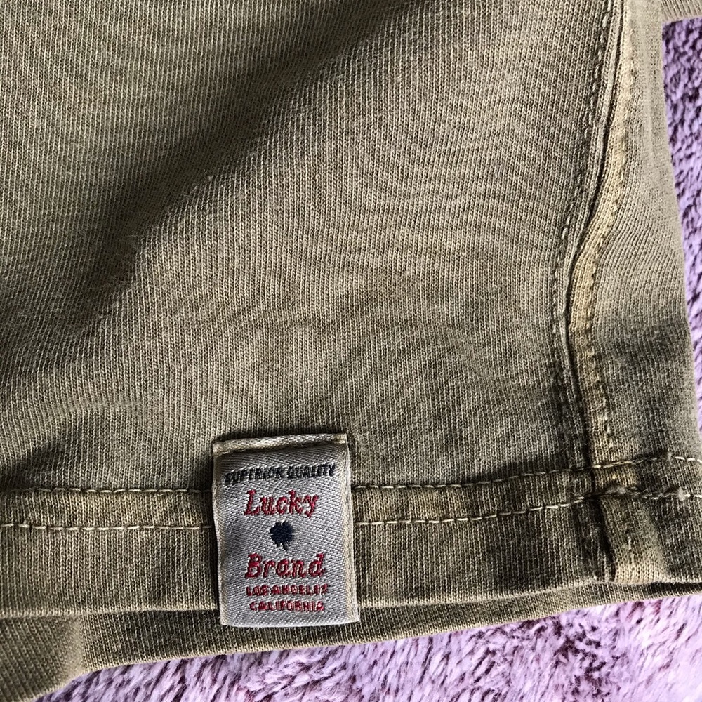 Lucky Brand Military Henley Short Sleeve T-shirt - Picture 5 of 5